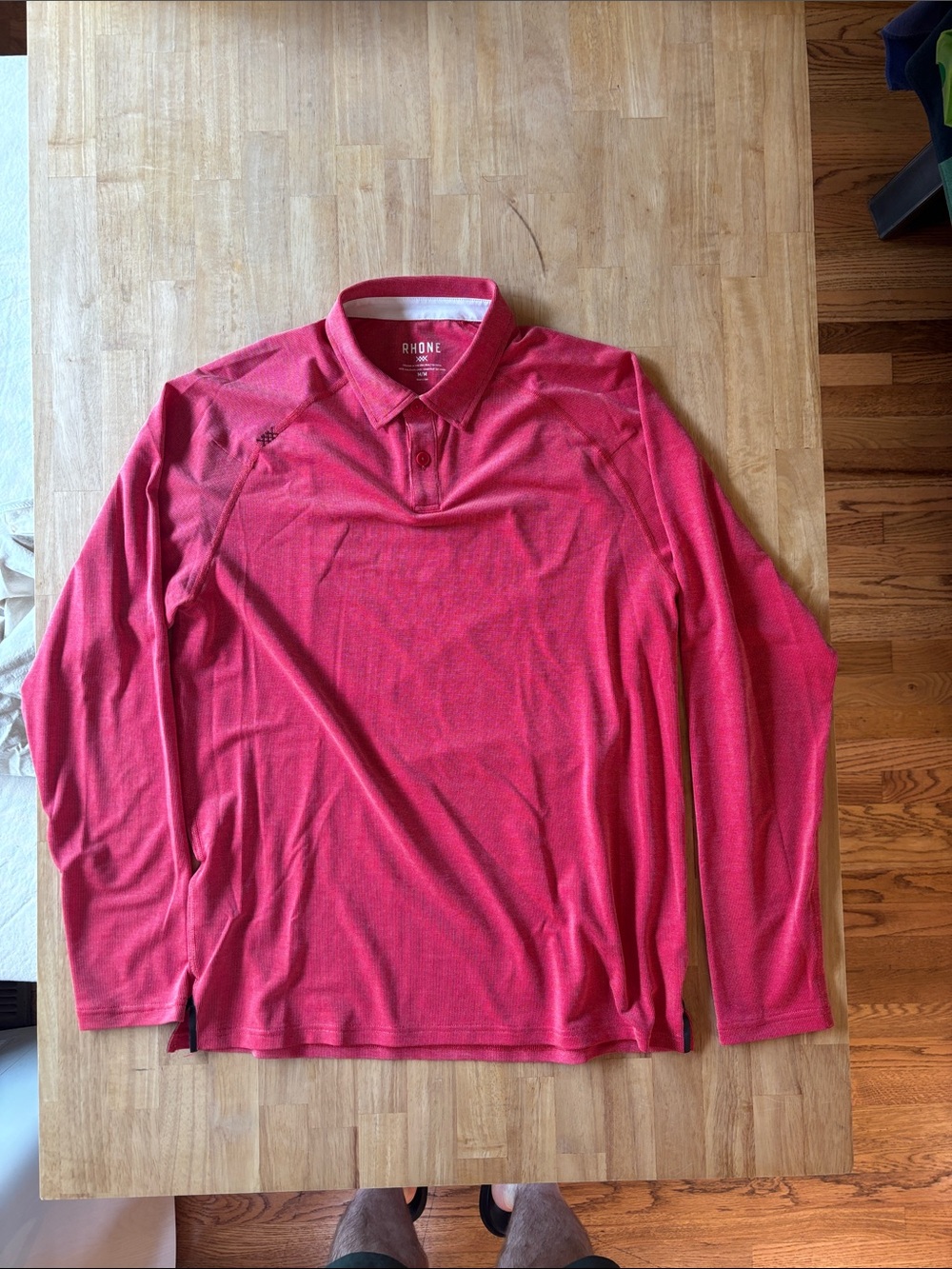 RHONE Long-Sleeve Pique Polo